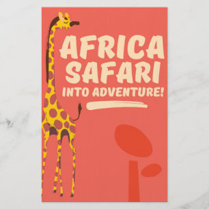 Africa Safari Into Adventure! Stationery