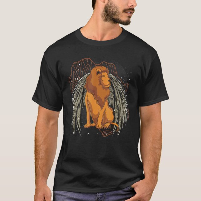 Africa Safari Lion   Zoo Animal King Animal   Lion T-Shirt (Front)