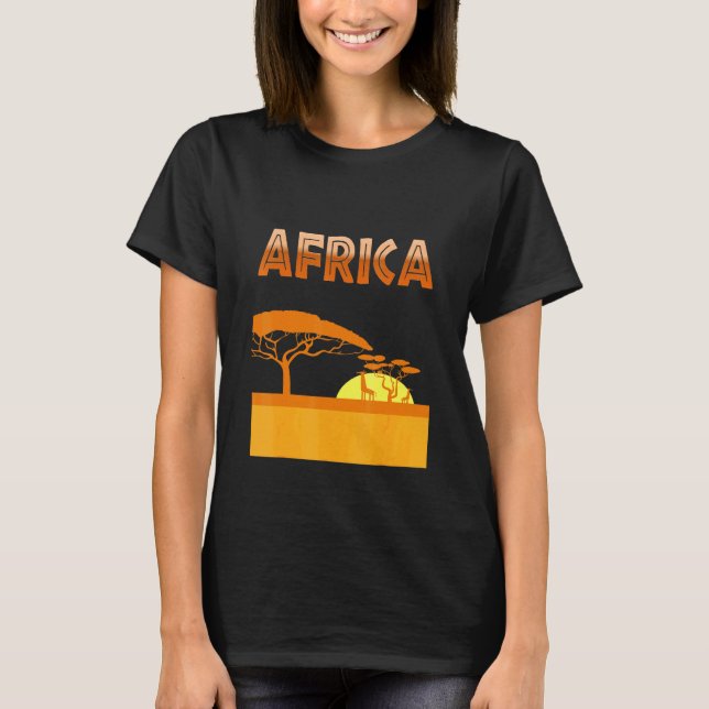 Africa Safari Wild Animals Cute Novelty  10 T-Shirt (Front)