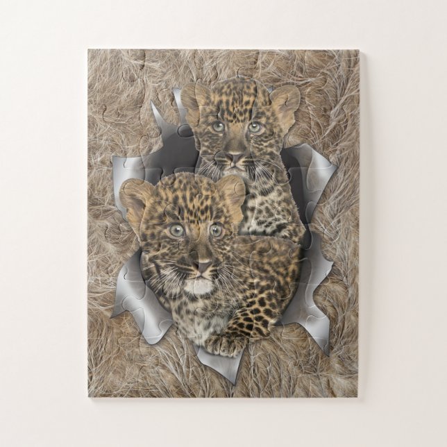 Africa-Safari Wildlife-Art Jigsaw Puzzle (Vertical)