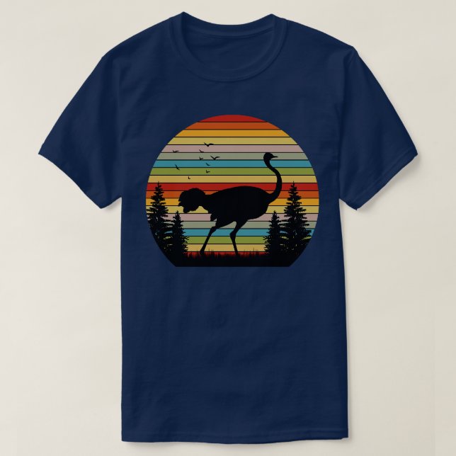 Africa Safari Zoo Bird Allegedly Ostrich T-Shirt (Design Front)