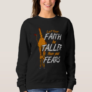 Africa Safari Zoo Keeper  Animal  Faith Giraffe Sweatshirt