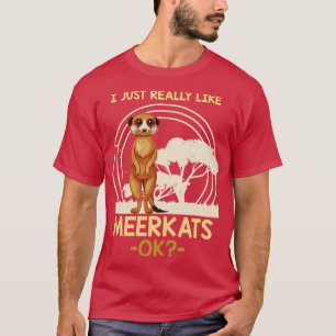 Africa Savanna Animal Zoo Keeper Meerkat T-Shirt