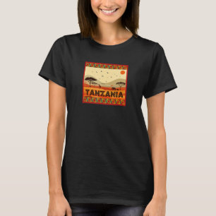 Africa Savannah Animals Landscape Tanzania T-Shirt