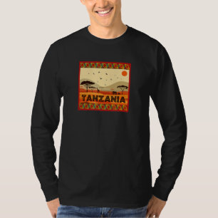 Africa Savannah Animals Landscape Tanzania T-Shirt