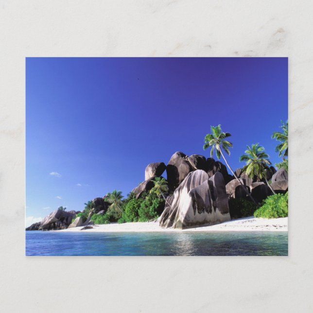 Africa, Seychelles, La Digue Island. Granite 3 Postcard (Front)