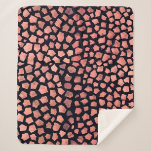 Africa skin seamless pattern sherpa blanket