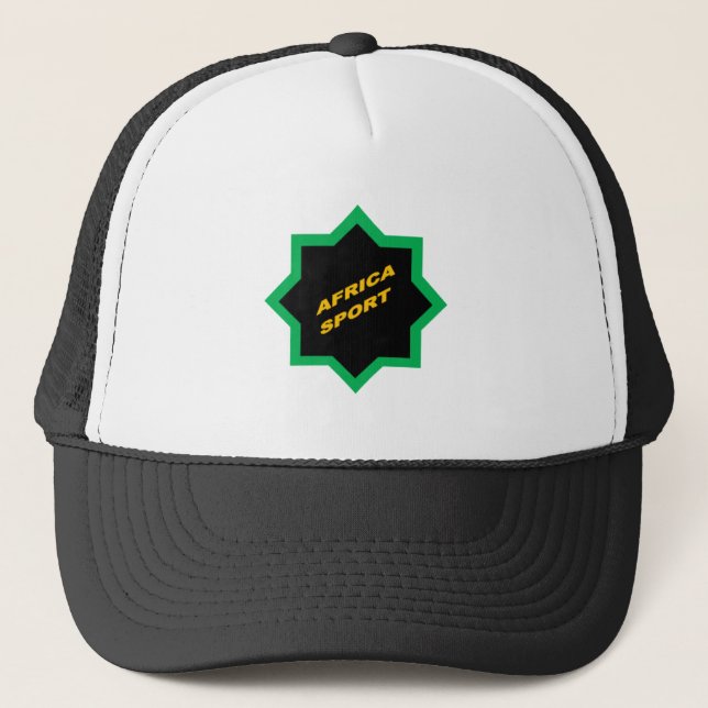 AFRICA SPORT White Trucker Cap (Front)