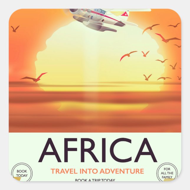 Africa Square Sticker (Front)