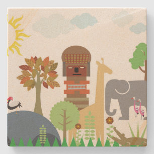 Africa Stone Coaster