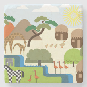 Africa Stone Coaster