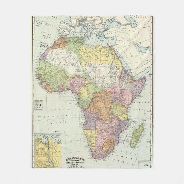 Africa, Suez Canal Fleece Blanket (Front)