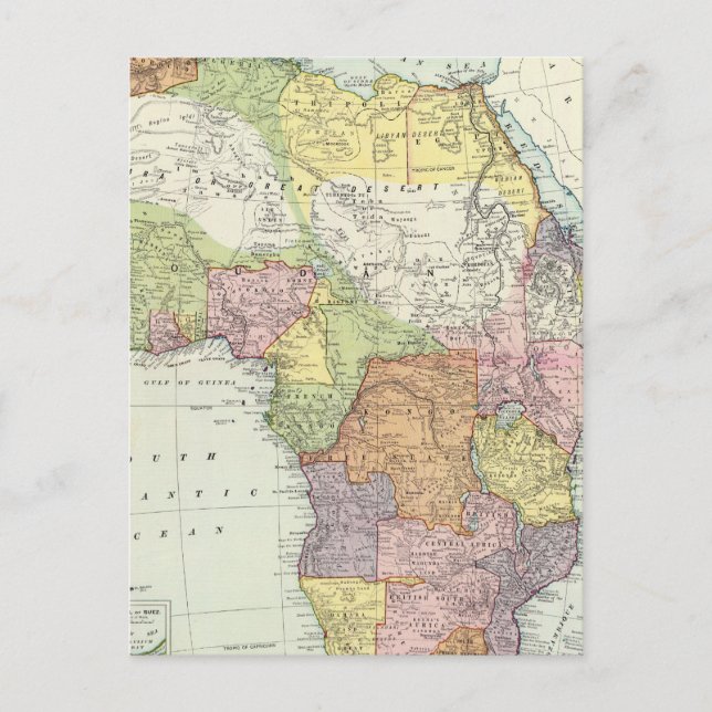 Africa, Suez Canal Postcard (Front)