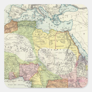 Africa, Suez Canal Square Sticker