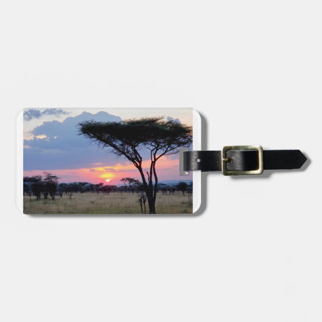 Africa - Sunset 3 Luggage Tag (Front Horizontal)
