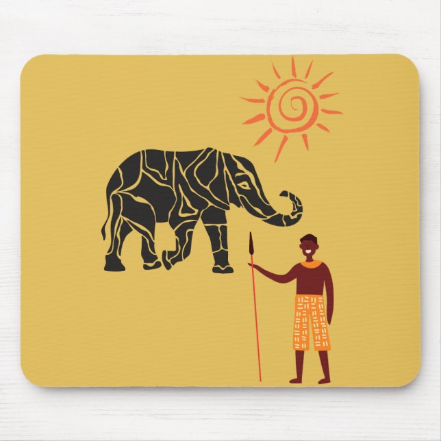 Africa sunset  mouse mat (Front)