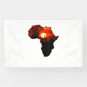 Africa T Shirt Map Of Africa Tee South African Sun Banner