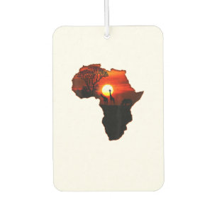 Africa T Shirt Map Of Africa Tee South African Sun Car Air Freshener