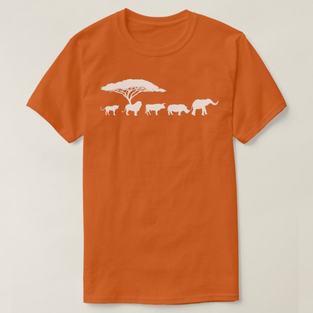 Africa The Big Five Animals Design Kids Toddler BI T-Shirt (Design Front)