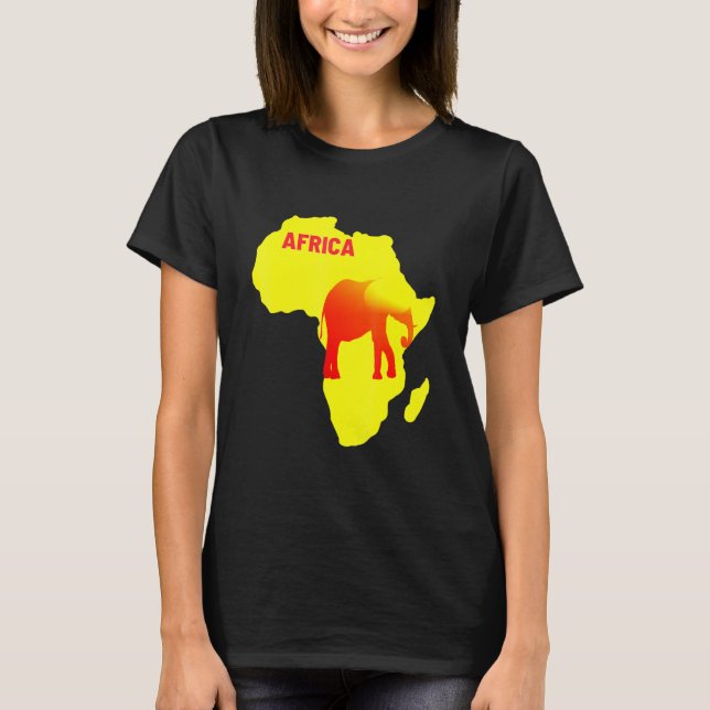 Africa The Wealthiest Continent In The World Safar T-Shirt (Front)