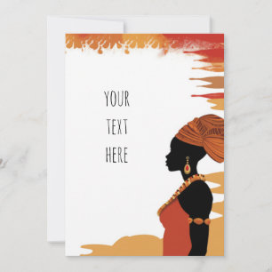 Africa Themed  Invitation