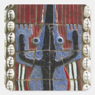 Africa, Togo, Kpalime. Artisan handicraft centre Square Sticker