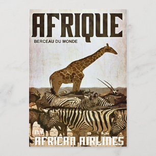 Africa Tourism Poster Invitation