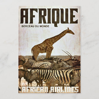 Africa Tourism Poster Invitation