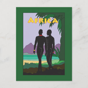 Africa Travel Gay Postcard