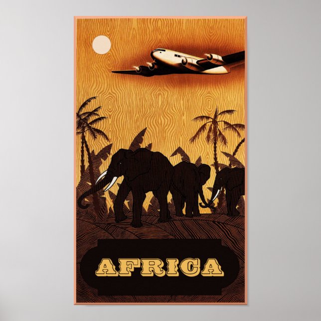 Africa travel poster (Front)
