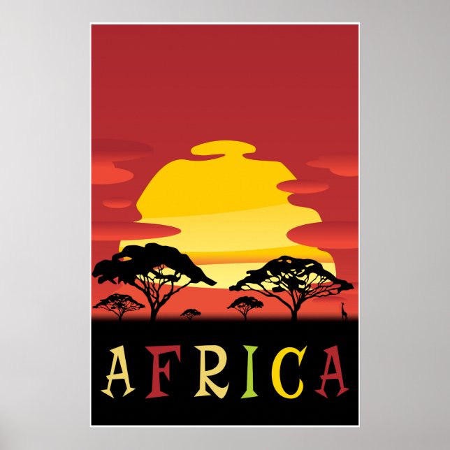 Africa,Travel Poster (Front)