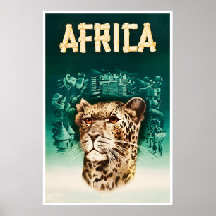 Africa Travel Poster African Art Airline Print