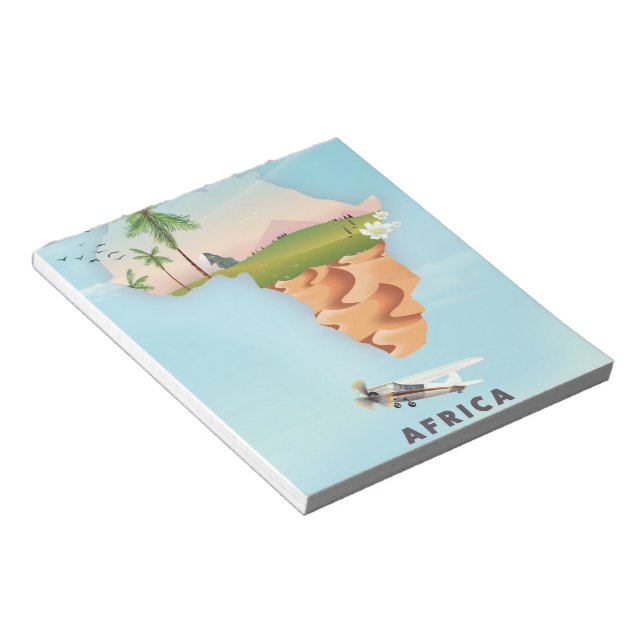 Africa Travel poster Notepad (Angled)