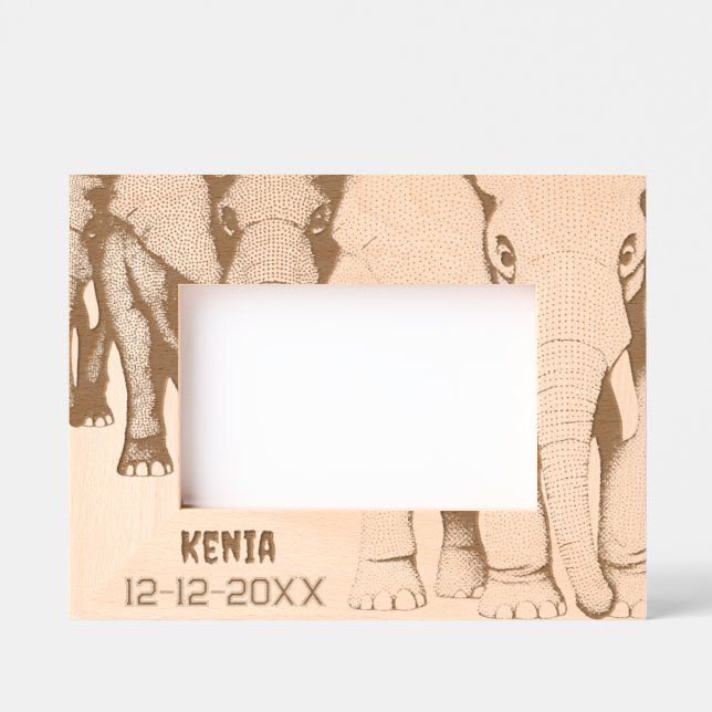 Africa trip memory etched frames (Front)