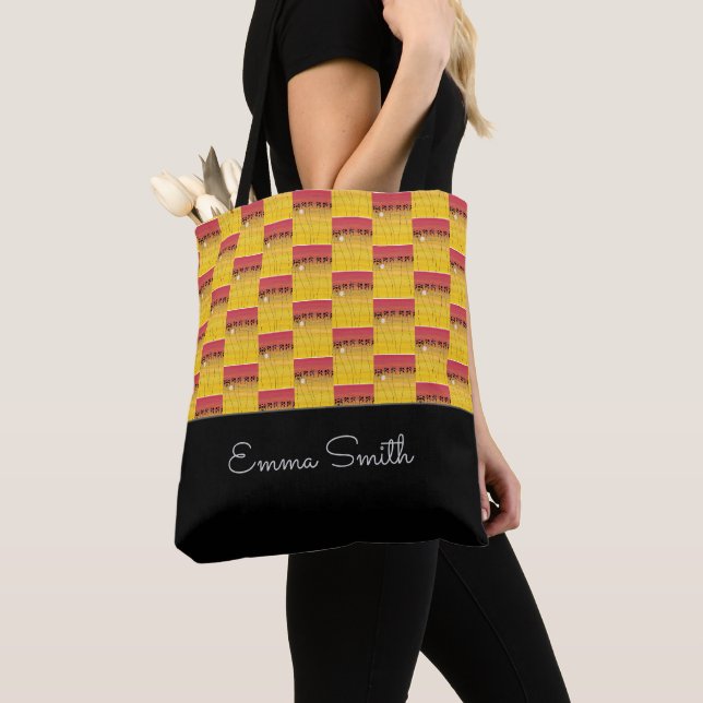 Africa, Tropical Summer Pattern Tote Bag (Close Up)