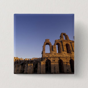 Africa, Tunisia, El Jem. Ruins of a Roman 2 15 Cm Square Badge