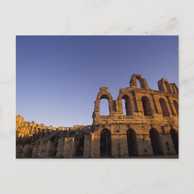 Africa, Tunisia, El Jem. Ruins of a Roman 2 Postcard (Front)