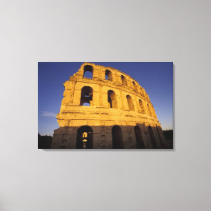 Africa, Tunisia, El Jem. Ruins of a Roman 3 Canvas Print