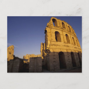 Africa, Tunisia, El Jem. Ruins of a Roman Postcard