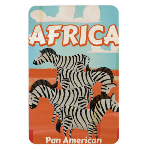 Africa Vintage Travel Poster Magnet