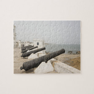Africa, West Africa, Ghana, Elmina. Canons gaurd Jigsaw Puzzle