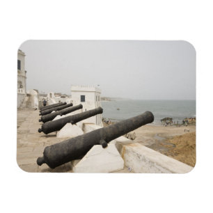 Africa, West Africa, Ghana, Elmina. Canons gaurd Magnet