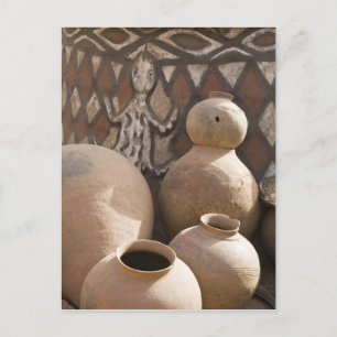 Africa, West Africa, Ghana, Sirigu. Handcrafted 2 Postcard