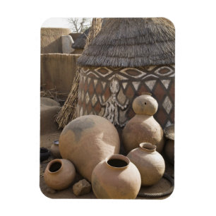 Africa, West Africa, Ghana, Sirigu. Handcrafted Magnet