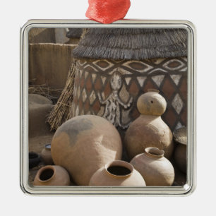 Africa, West Africa, Ghana, Sirigu. Handcrafted Metal Tree Decoration