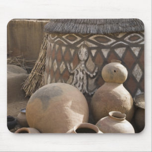 Africa, West Africa, Ghana, Sirigu. Handcrafted Mouse Mat