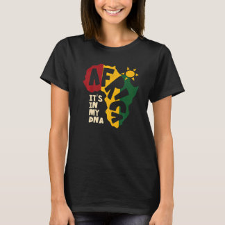 Africa with sun It's in my DNA T-Shirt