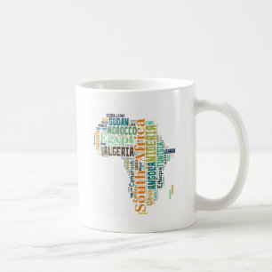 Africa Word Art Coffee Mug