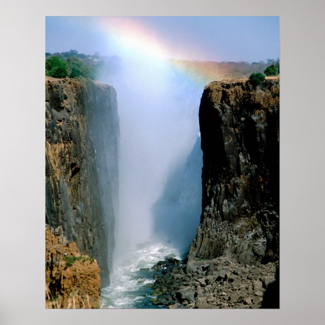 Africa, Zambia, Victoria Falls National Park. Poster (Front)