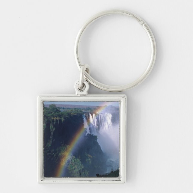 Africa, Zimbabwe. Victoria Falls Key Ring (Front)